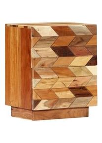 vidaXL Mesita de noche de madera maciza reciclada 40x30x50 cm