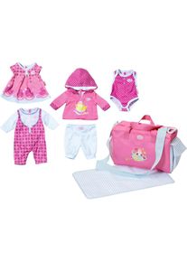Baby Born , Puppenkleidung »Great Value Set,43 cm«, (Set, bestehend aus 5 tlg. Kleidungsset, Wickeltasche inkl. Wickelunterlage) , rosa