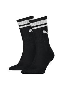 Puma , Socken »UNISEX HERITAGE CREW SOCK«, (2 Paar), Komfort-Passform, gepolsterte Sohle , black , 43-46 , 43-46 , Socke von Puma