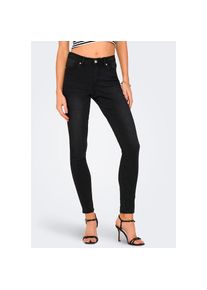 Only , Skinny-fit-Jeans »ONLWAUW MID SK BJ1097« , Washed Black , Länge 32 , XL (42) -Länge 32 , XL (42) , Skinny-fit-Jeans mit Mid Waist: betont...