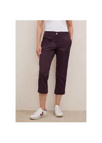 Cecil, Damen, 3/4-Hose &raquo;Style NEW YORK&laquo; mit Gummibund und Eingrifftaschen, mulberry red, N-Gr, 27 -N-Gr, mulberry red, 3/4 Hose im Casual Fit von 