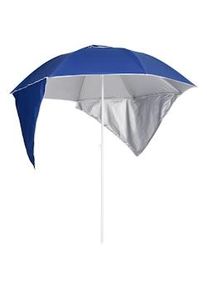 vidaXL Sombrilla de playa con paredes laterales azul 215 cm