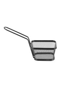 Cesta para fritos mini apilable negra, Hendi, 105x90x(H)60mm
