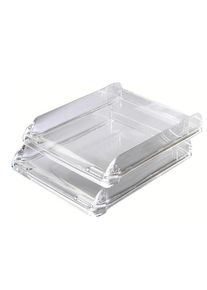 Rexel, Vaschetta portacorrispondenza Nimbus, 26,8 x 5,5 x 33 cm, cristallo trasparente
