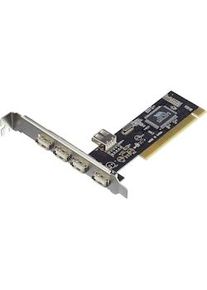 Logilink Scheda Pci 4+1 Espansore Porte Porta Usb 2.0 Computer Fisso Desktop Windows Mac
