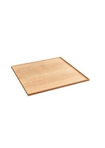 KAWOLA bandeja de madera MADELINE roble natural grande para Puf
