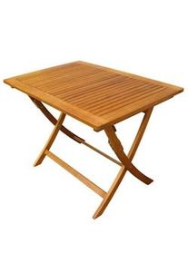 Bob Gardens Tavolo da Giardino Pieghevole cm 100x70 - JASPER Marrone