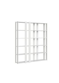 Itamoby Parete Attrezzata E Kato 6R 8 fasce lunghe L.178 P.36 H.204 Bianco Frassinato