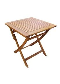 Bob Gardens Tavolino da Giardino Pieghevole 70x70 - JASPER Marrone