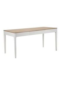 Mauro Ferretti Tavolo da pranzo rettangolare in legno bianco e marrone cm 180x90x80