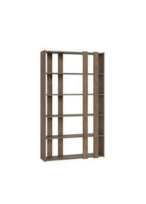 Itamoby Parete Attrezzata Small A Kato 6R 2 fianchi 4 fasce lunghe L.120 P.36 H.204 Noce