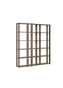 Itamoby Parete Attrezzata E Kato 6R 8 fasce lunghe L.178 P.36 H.204 Noce