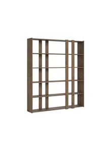 Itamoby Parete Attrezzata A Kato 6R 2 fianchi 4 fasce lunghe L.178 P.36 H.204 Noce