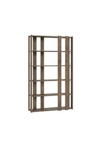 Itamoby Parete Attrezzata E Small Kato 6R 8 fasce lunghe L.120 P.36 H.204 Noce