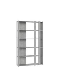 Itamoby Parete Attrezzata Small B Kato 6R 2 fianchi 4 fasce lunghe L.120 P.36 H.204 Cemento