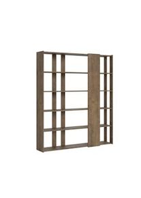 Itamoby Parete Attrezzata D Kato 6R 2 fianchi 4 fasce lunghe L.178 P.36 H.204 Noce