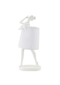 Mauro Ferretti Lampada da tavolo ballerina in resina bianca cm 29x25x62,5