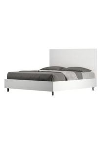 Letto Matrimoniale contenitore doppia alzata 160x190 bianco frassino Egos