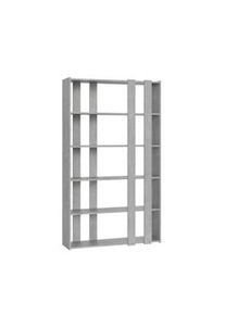 Itamoby Parete Attrezzata Small A Kato 6R 2 fianchi 4 fasce lunghe L.120 P.36 H.204 Cemento