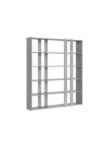Itamoby Parete Attrezzata A Kato 6R 2 fianchi 4 fasce lunghe L.178 P.36 H.204 Cemento