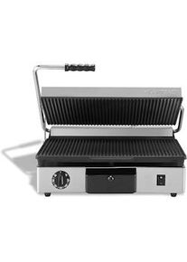 MilanToast - Plancha grande de hierro fundido estriada 220-240v 50/60hz 2,7kw