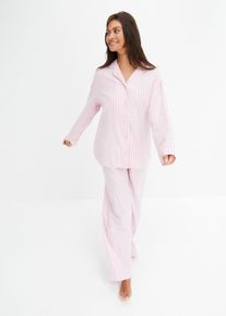 Pigiama in flanella con sacchetto, rosa, Taglia 42/44 (S), bonprix