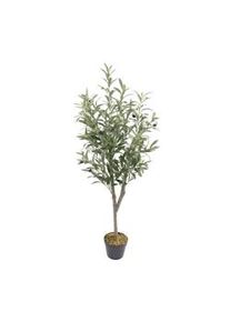 Pianta artificiale Ulivo Rebecca Mobili Thoka 120x35x35 Poliestere Legno Verde Marrone