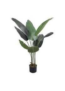 Pianta artificiale Banano Rebecca Mobili Taznit 110x45x45 Poliestere Polietilene Verde Marrone