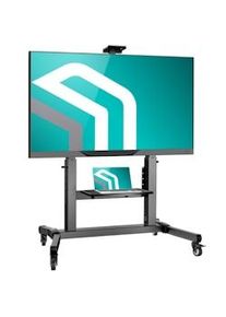 ONKRON Professionale Supporto TV con Ruote 50"-100", Supporto Schermo Mobile 120 kg - Mobile TV Max VESA 1000x600 / Carrello TV Regolabile TS1991-B