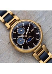 Holzkern; Reloj de Madera Moonbow (aventurina/arce), Mujer, Madera natural