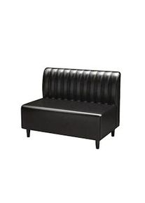 360Home Gastro Bench Diner Bench Divano Catering Mobili Caffetteria Bar Ristoranti Hotel Arredamento Sedia 120*65*85cm 【A28-91】Nero