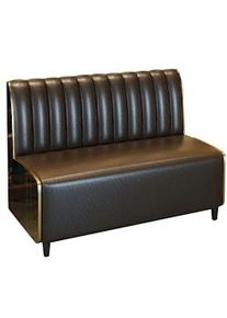 360Home Divano a due posti Arredamento per catering Bar caffetteria Ristoranti Arredamento per hotel Sedia 120*60*90cm 【Y-02】Marrone