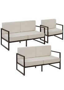 TecTake Set da giardino Comosa per 5 persone,imbottitura XXL - 405819