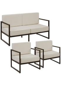 TecTake Set da giardino Comosa per 4 persone,imbottitura XXL - 405818