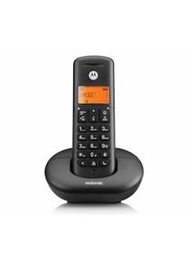 Motorola E201 Teléfono Inalámbrico Digital, Intercepta Llamadas, Acceso Remoto, No Molestar, Manos Libres - Negro