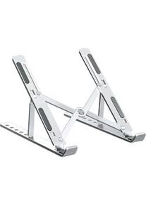 Supporto per Laptop TOJ - Supporto Regolabile per Tablet - Leggero ed Ergonomico - Da 10 a 17 Pollici - Argento