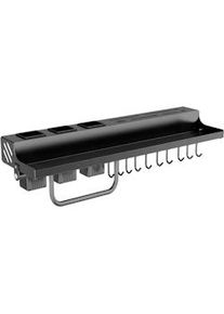 Mensola da Cucina Sospesa TOJ / Appendibile - Porta Coltelli - Organizzatore da Cucina - Incluso Kit di Fissaggio - Nero Opaco - 60 cm