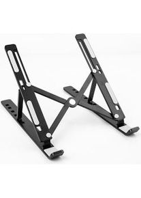 Supporto per Laptop TOJ - Supporto Regolabile per Tablet - Leggero ed Ergonomico - Da 10 a 17 Pollici - Nero