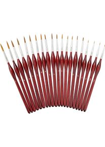 Relaxdays, Pinsel, 20-tlg. Pinsel-Set (195 mm)