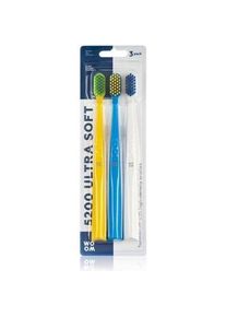 woom, Handzahnbürste, 5200 Ultra Soft Toothbrush 3Pcs (Extra weich, 3 x)