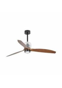 Ventilador DECO FAN M LED negro/madera DC