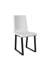 Itamoby Sedia Baffy gambe Antracite cuscino Bianca 01 (tipo Tecno)