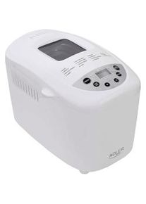 ADLER AD6019 Macchina per Pane Ciabatte e Panini Senza Glutine 15 Programmi Impastare Cuocere 850W Bianco
