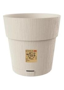 Stefanplast vaso fioriera ethica ø 25 gesso, con riserva d'acqua