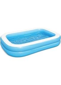 Bestway Piscina gonfiabile Family Pool, vinile, 262 x 175 x 50 cm, 778 L, blu / bianco