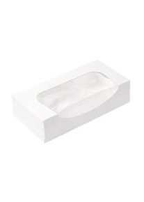 García de Pou Caixas Sushi+Janela 'Thepack' 230 G/M2 + Opp 19,7X9X4,5 Cm Branco Cartão Ondulado Nano-Micro (400 Unidades)