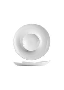 Piatto selection hotellerie in porcellana bianca cm 26x26x3,8h