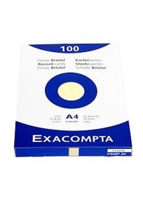 Exacompta 13326E - Fichas de cartulina bristolLiso