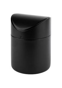 APS Snap | Papelera de sobremesa inoxidable negra - 1,2 L