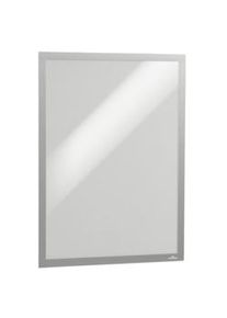Durable 505323 DURAFRAME POSTER A2 autoadhesivo con cierre magnético. Ideal para pósters y publicidad, plata, 1 unidad